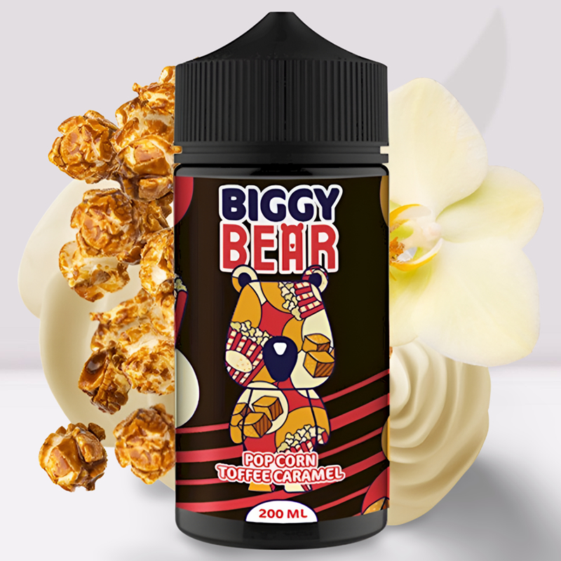 Pop Corn Toffee Caramel 200ml - Biggy Bear